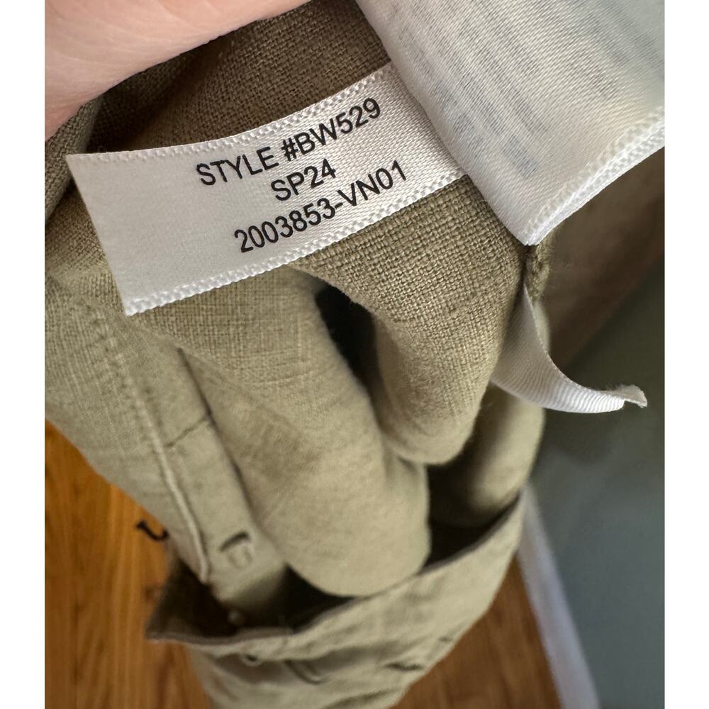 J. CREW Seaside Cargo Pant in Linen-TENCEL™ Lyocell Blend Size 8 Utility Casual - Picture 7 of 7